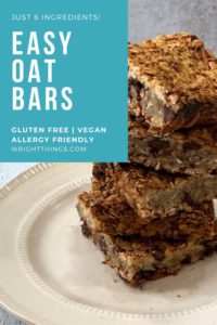 easy gluten free vegan oat bars recipe