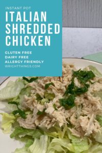 Italian shredded chicken instant pot