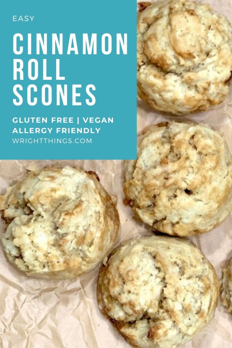 Cinnamon Roll Scones {Without Butter, Gluten Free, Vegan} Wright Things
