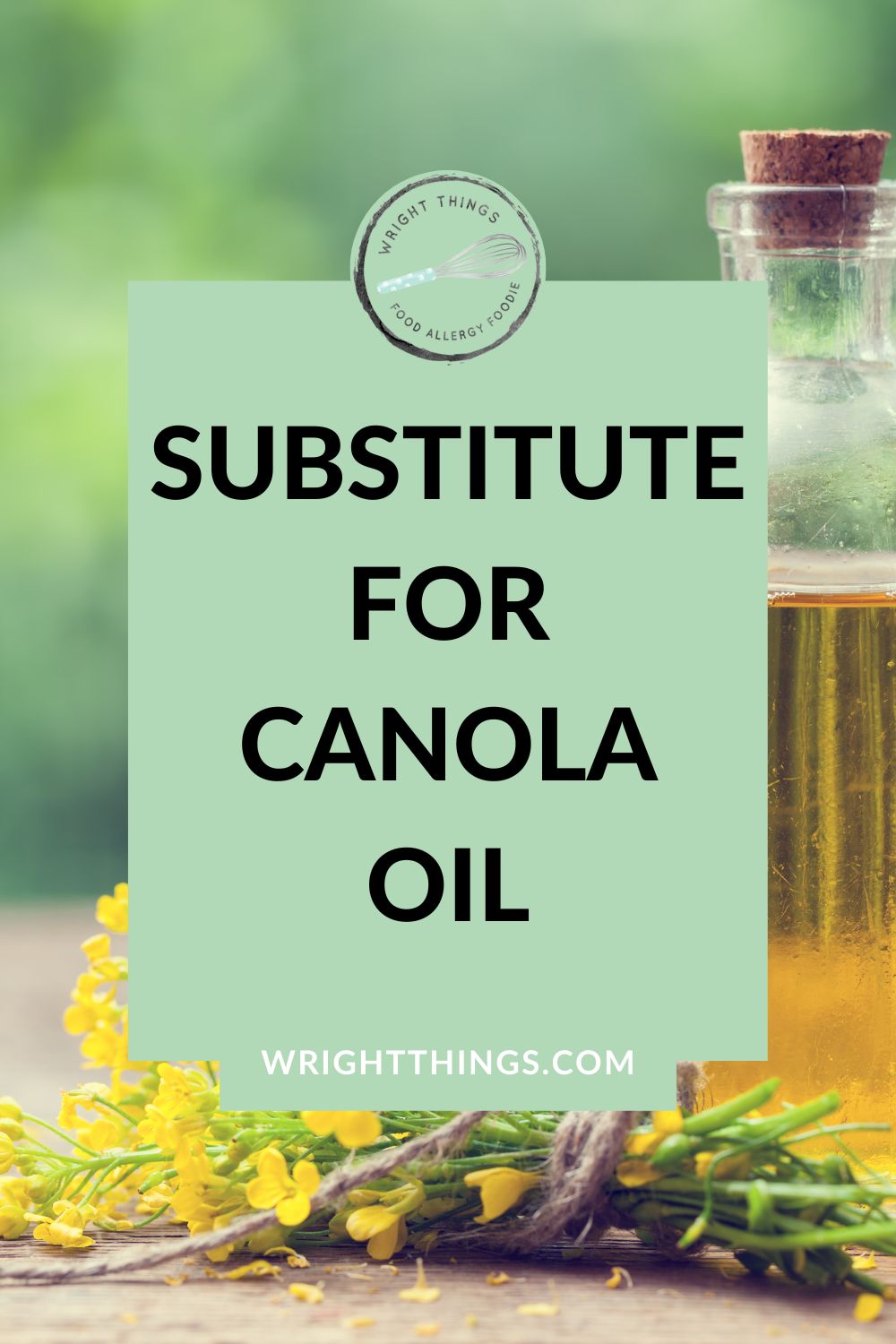 Canola Oil Substitute Wright Things