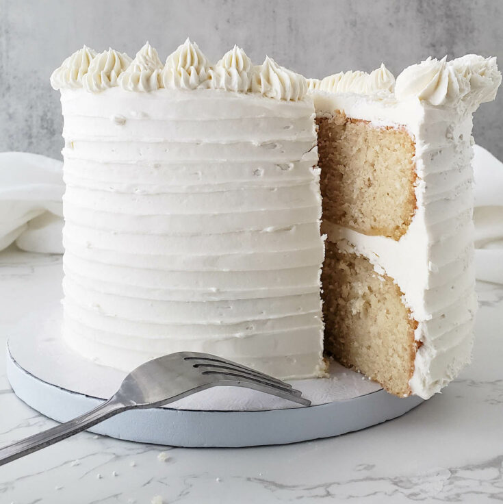 Vegan Berry Vanilla Layer Cake - Crumbs & Caramel