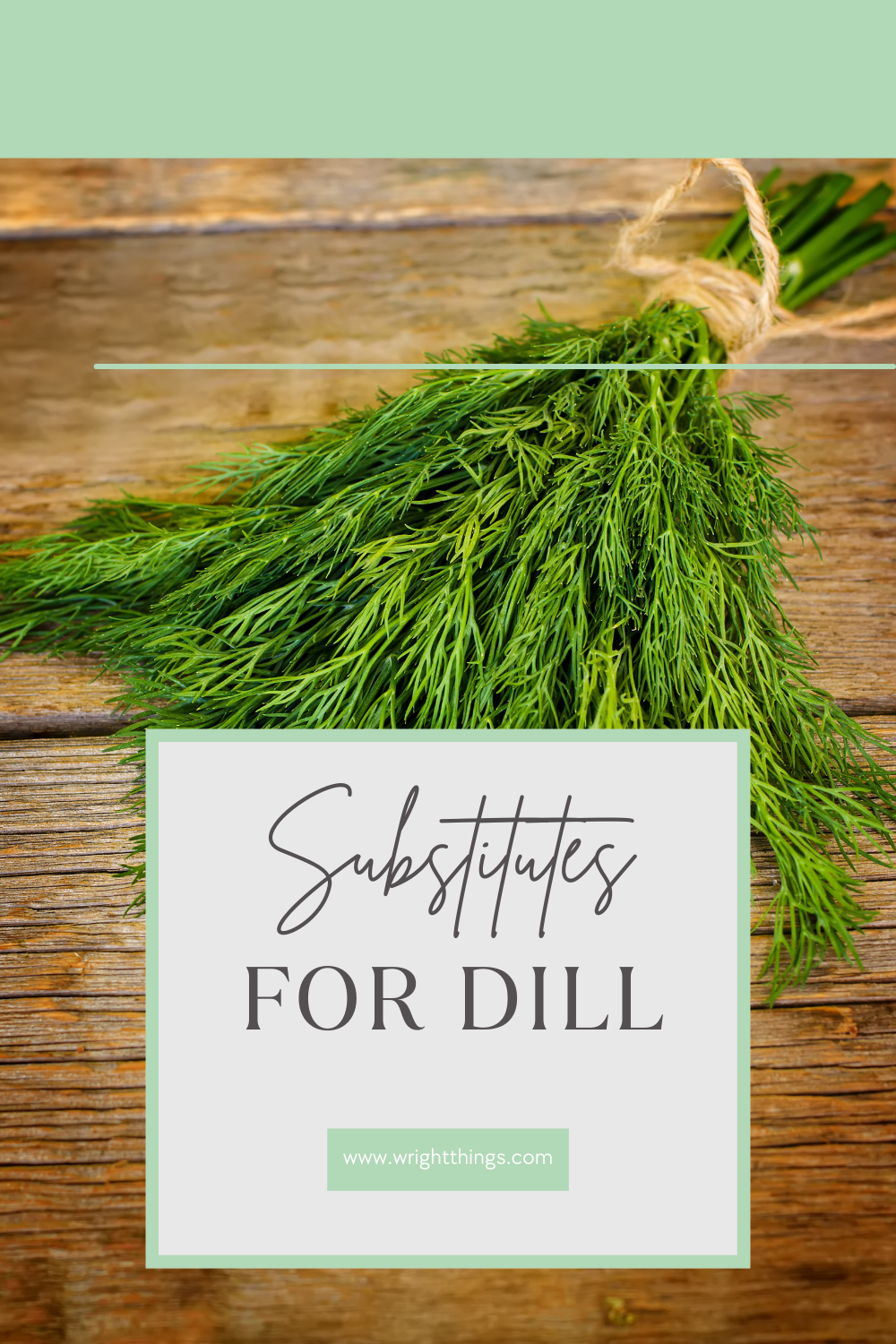 Dill Substitutes Wright Things